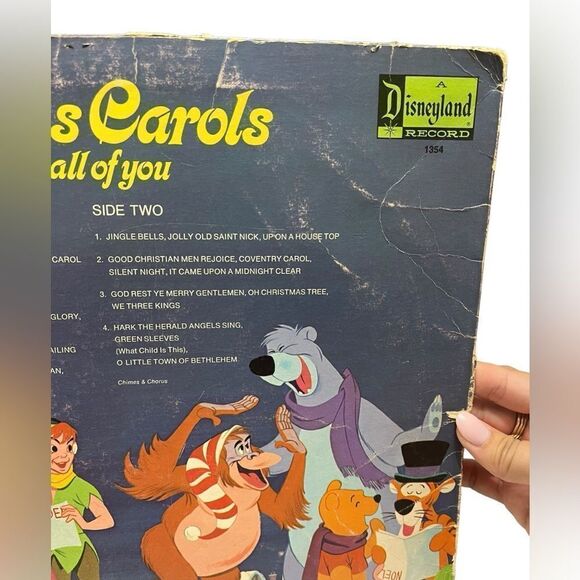 VINTAGE RARE WALT DISNEY CHRISTMAS CAROLS FROM ALL OF US TO ALL OF YOU VINYL - Picture 9 of 10